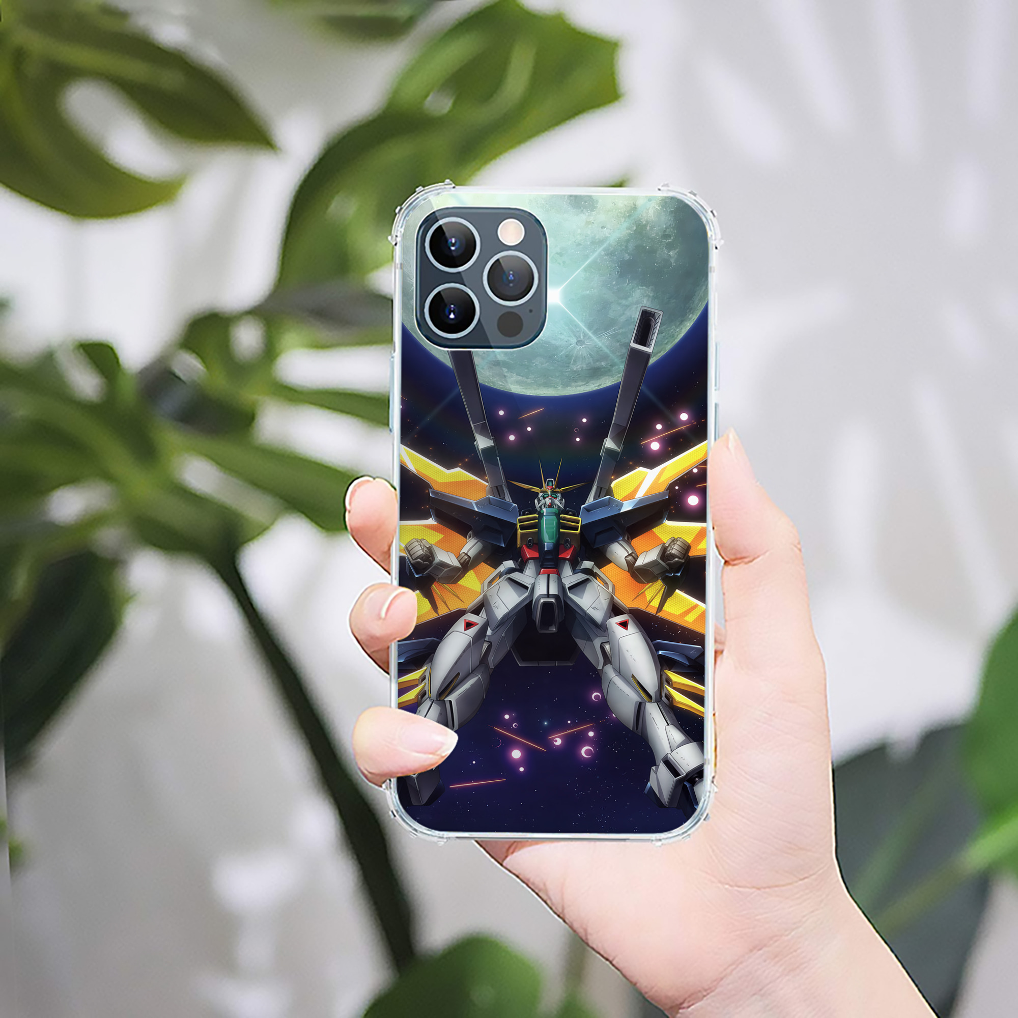 （画像用） 機動戦士ガンダム Mobile Suit Gundam 【iPhone 12シリーズ対応】透明スマホケース（クリアソフトケース）